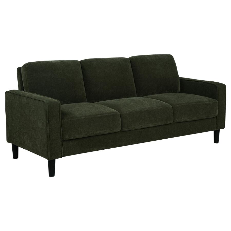 (image for) Ruth 77-inch Fabric Upholstered Track Arm Sofa Matcha Green