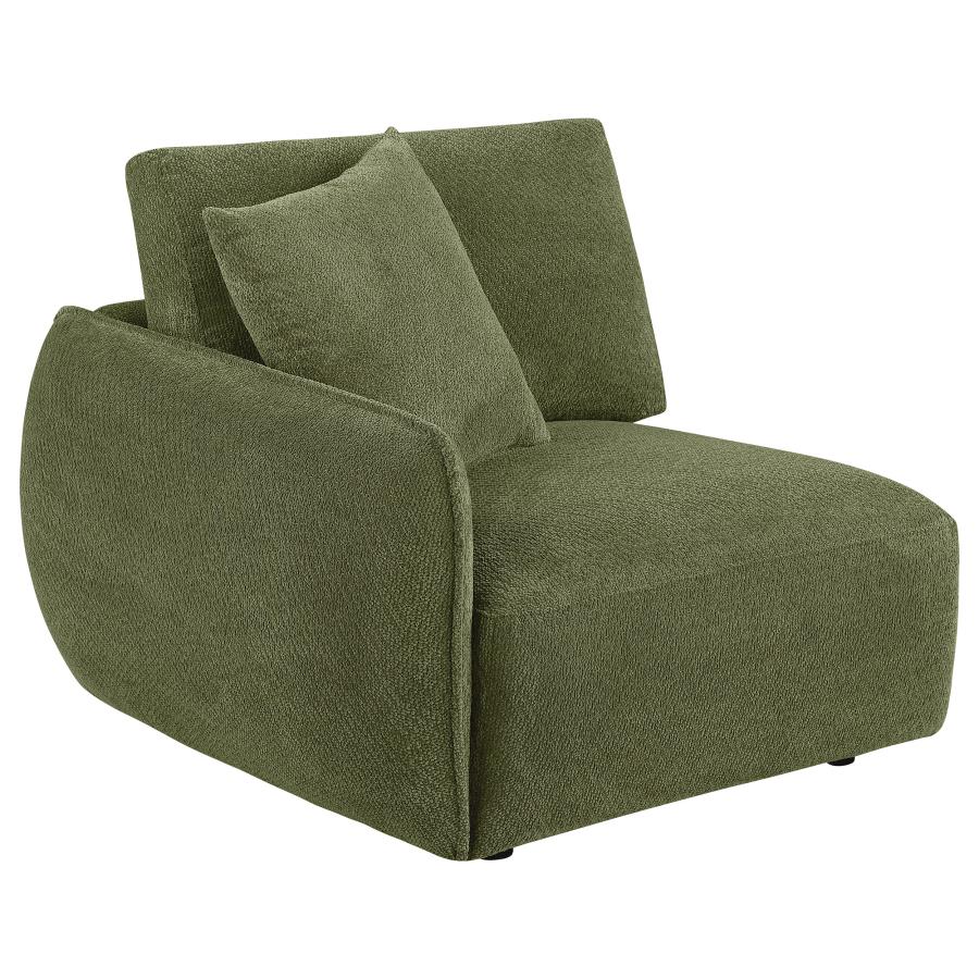 (image for) Elysia Fabric Upholstered Modular LAF Chair Green