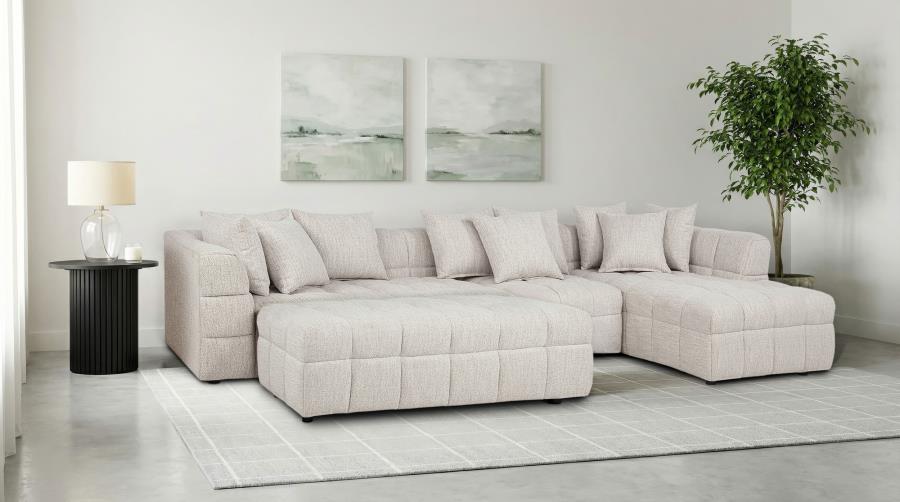 (image for) Amara 4-Piece Upholstered Sectional Sofa