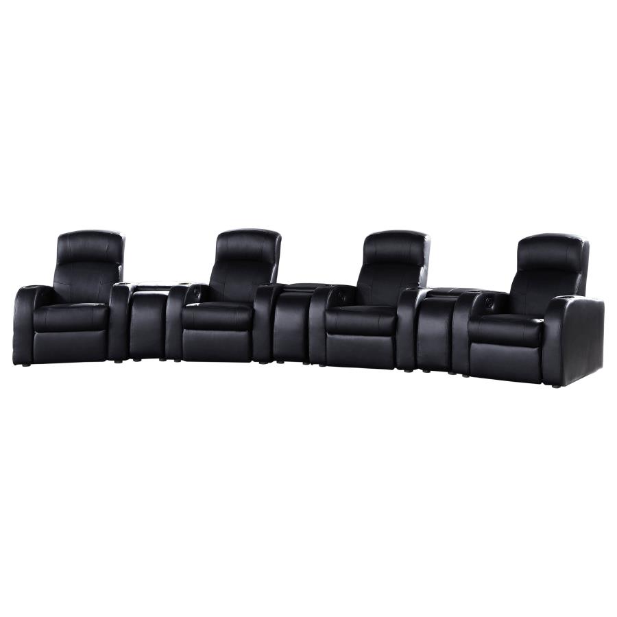 (image for) Cyrus 7-piece Upholstered Home Theater Seating