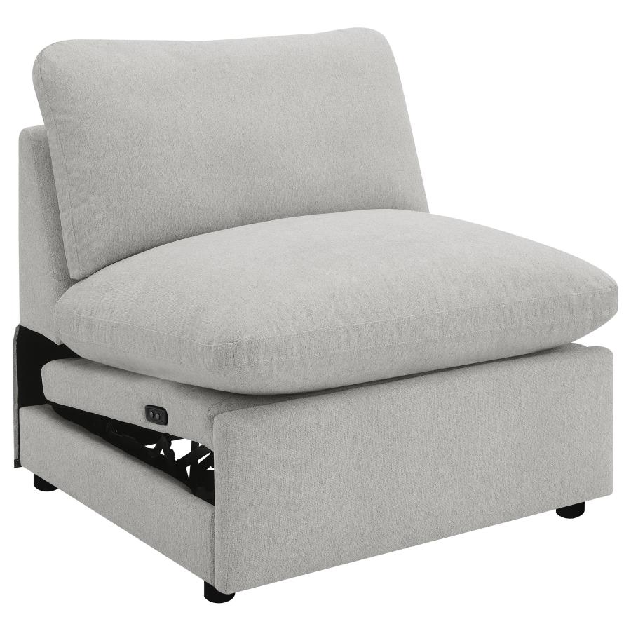 (image for) Collins Modular Power Armless Recliner Grey