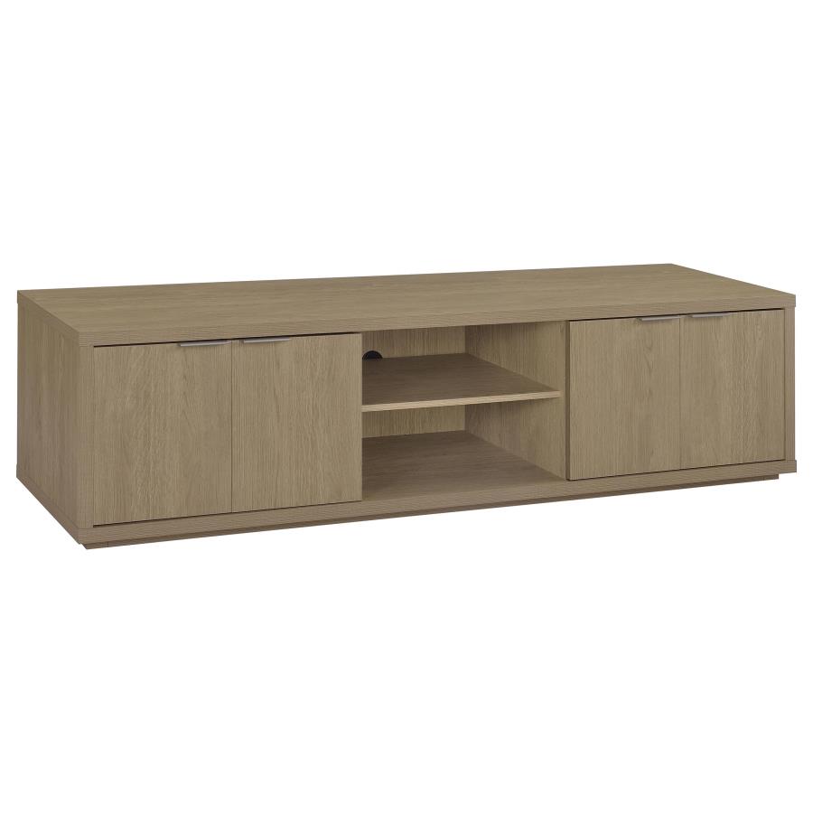 (image for) Ingram 4-Door TV Stand for TVs up to 85 Inches Latte