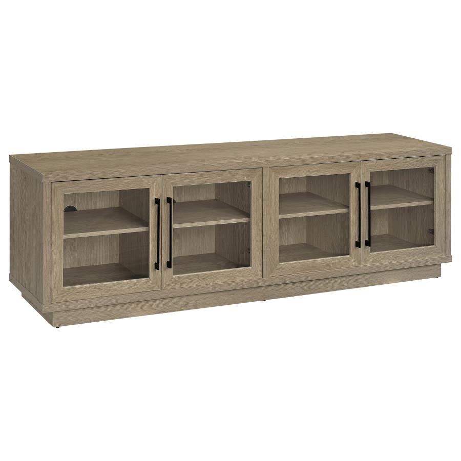 (image for) Medina 4-Door TV Stand for TVs up to 85 Inches Latte
