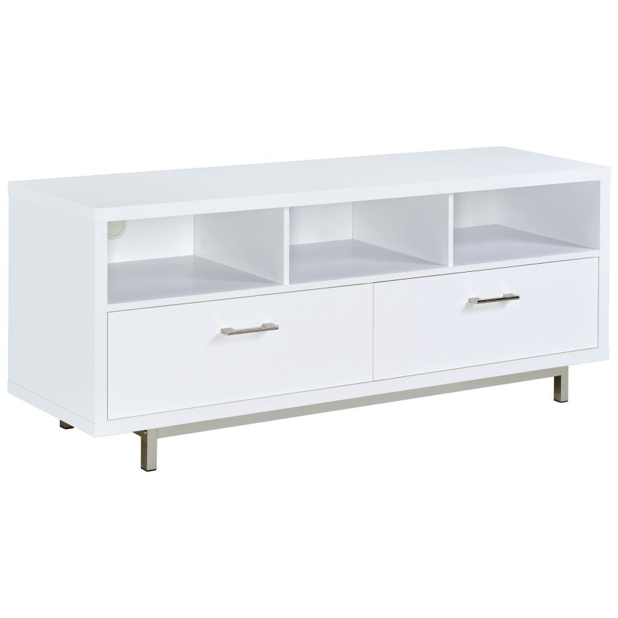 (image for) Casey 2-drawer Engineered Wood 60-inch TV Stand White