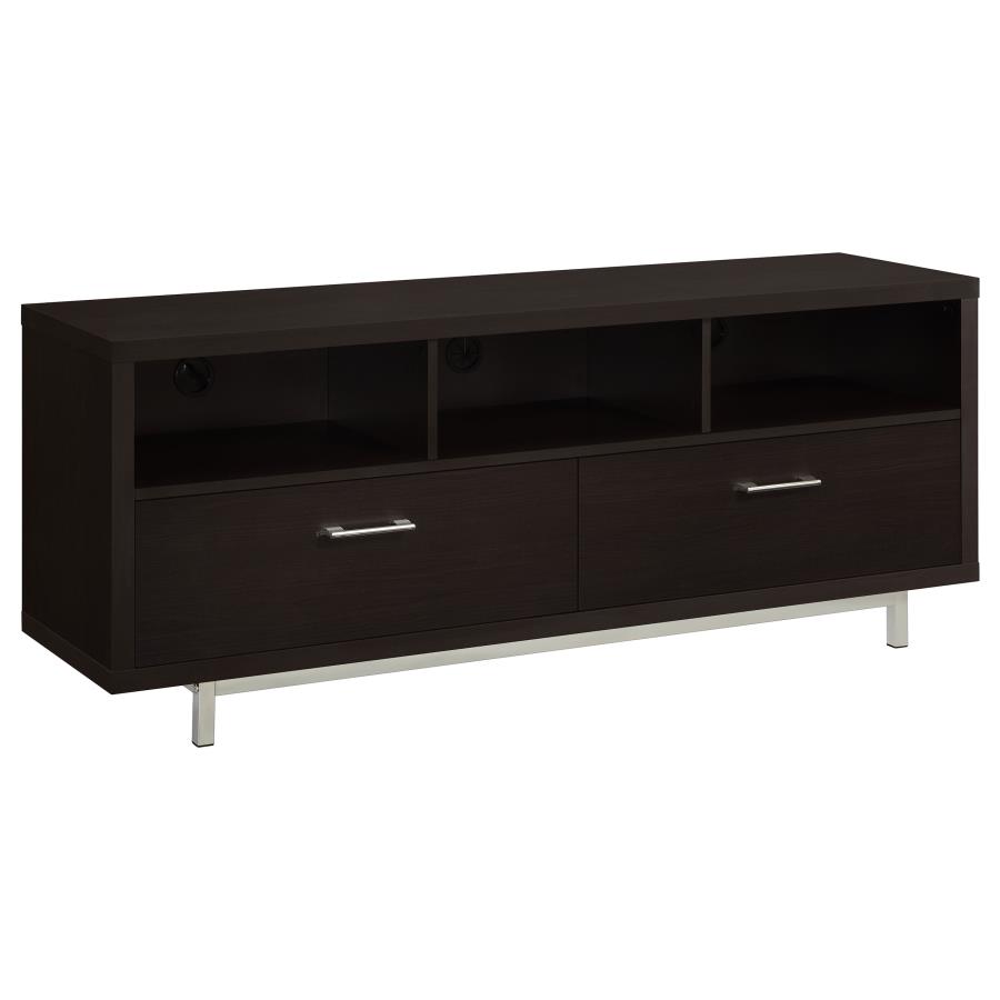 (image for) Casey 2-drawer Engineered Wood 60-inch TV Stand Cappuccino