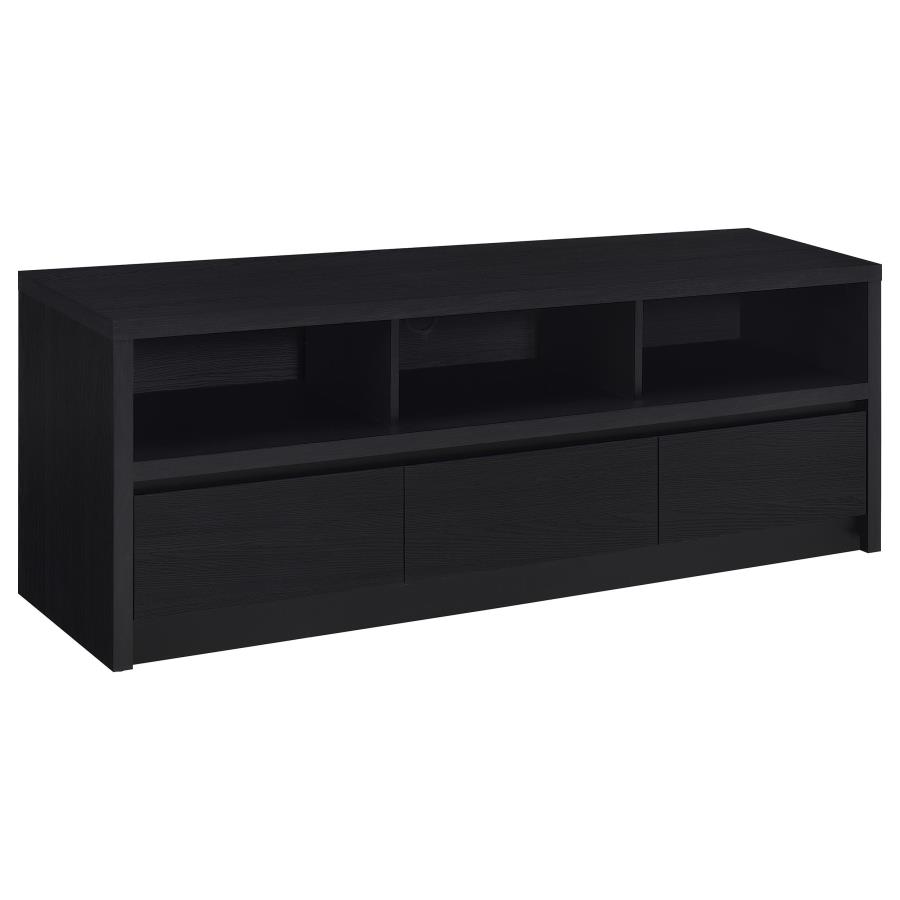 (image for) Rutland 59-inch 3-drawer TV Stand Media Console Black