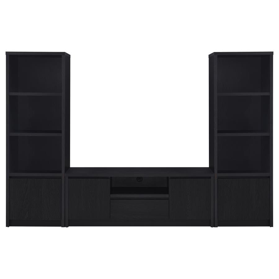 (image for) Winfield 3-piece Entertainment Center 60-inch TV Stand Black