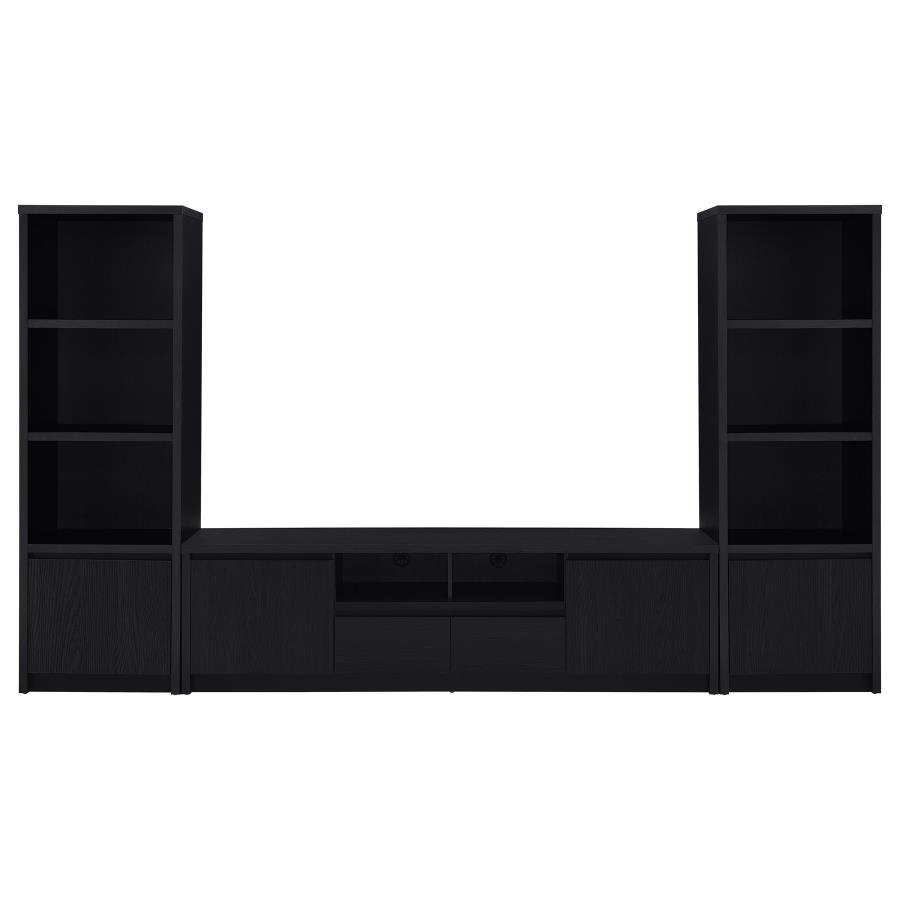 (image for) Winfield 3-piece Entertainment Center 78-inch TV Stand Black