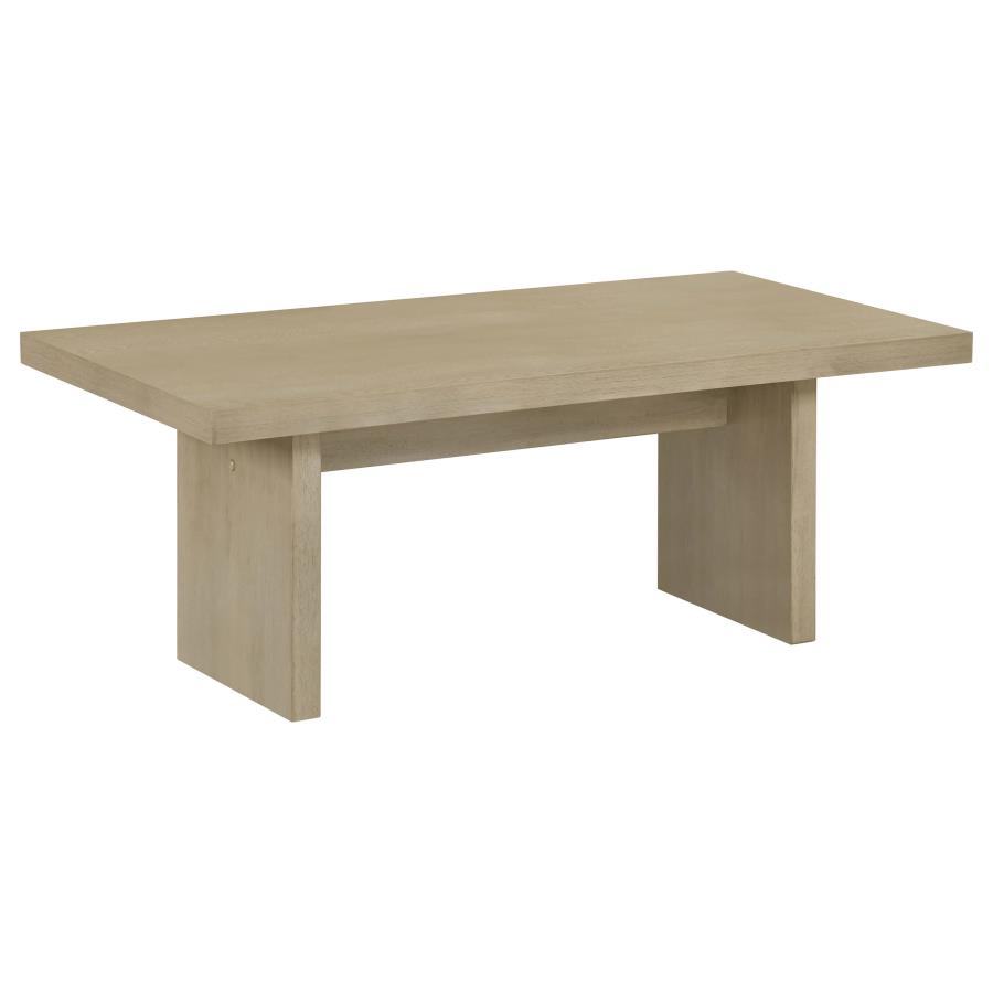(image for) Decker 47-Inch Rectangular Cocktail Coffee Table Natural Oak