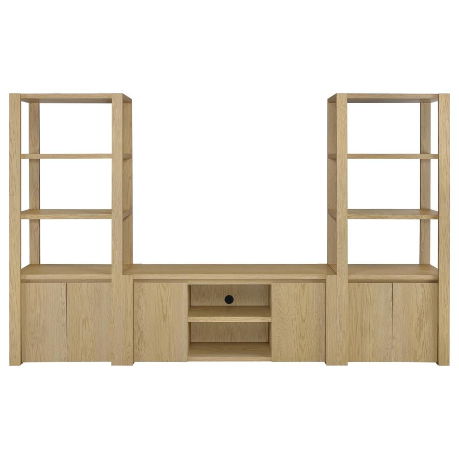 (image for) Laurelton 3-piece Entertainment Center TV Stand Light Oak