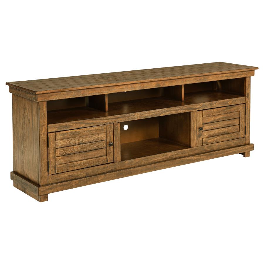 (image for) Payne 70-inch TV Stand Media Console Distressed Brown