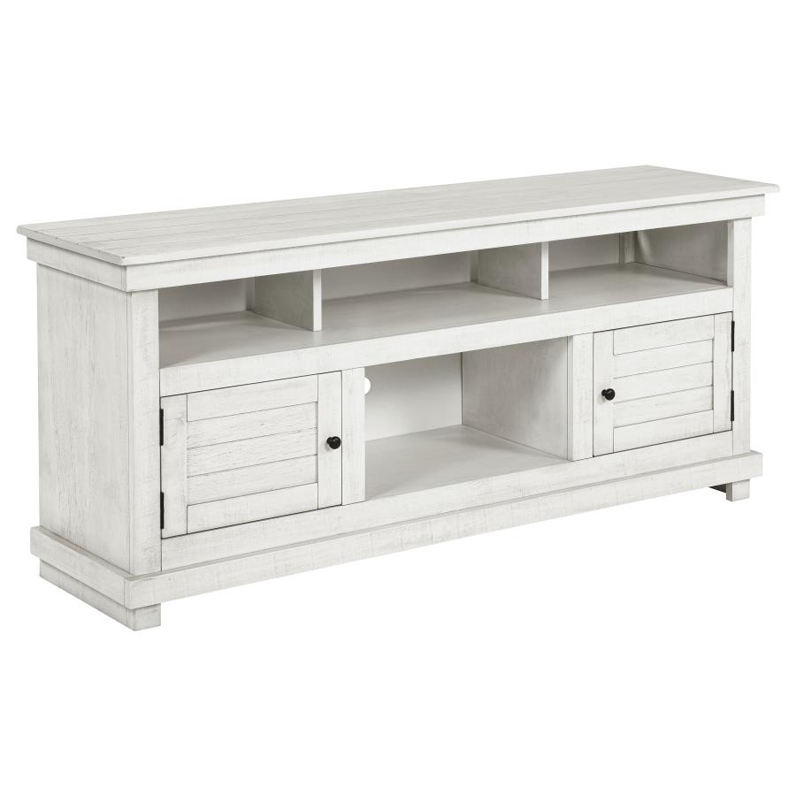 (image for) Payne 60-inch TV Stand Media Console Distressed White