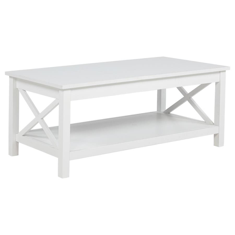 (image for) Skyview 44-inch Rectangular Lift Top Coffee Table White