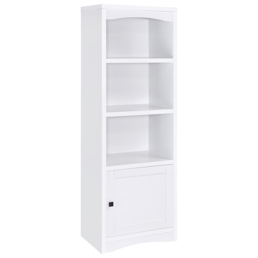 (image for) Laughlin 4-shelf Engineered Wood Media Tower White