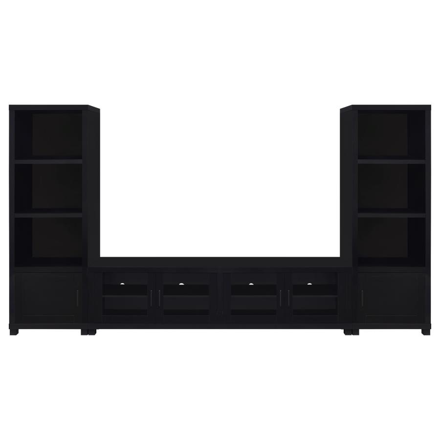 (image for) Sachin 3-piece Entertainment Center 79-inch TV Stand Black