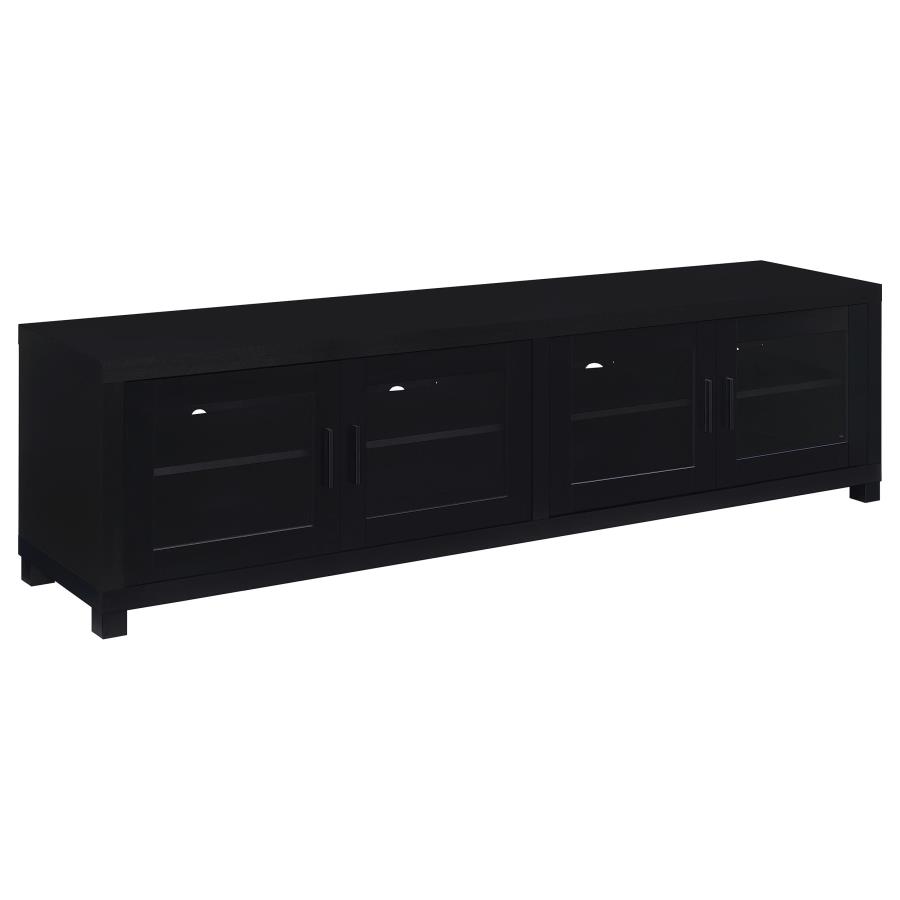 (image for) Sachin 4-door Engineered Wood 79-inch TV Stand Black