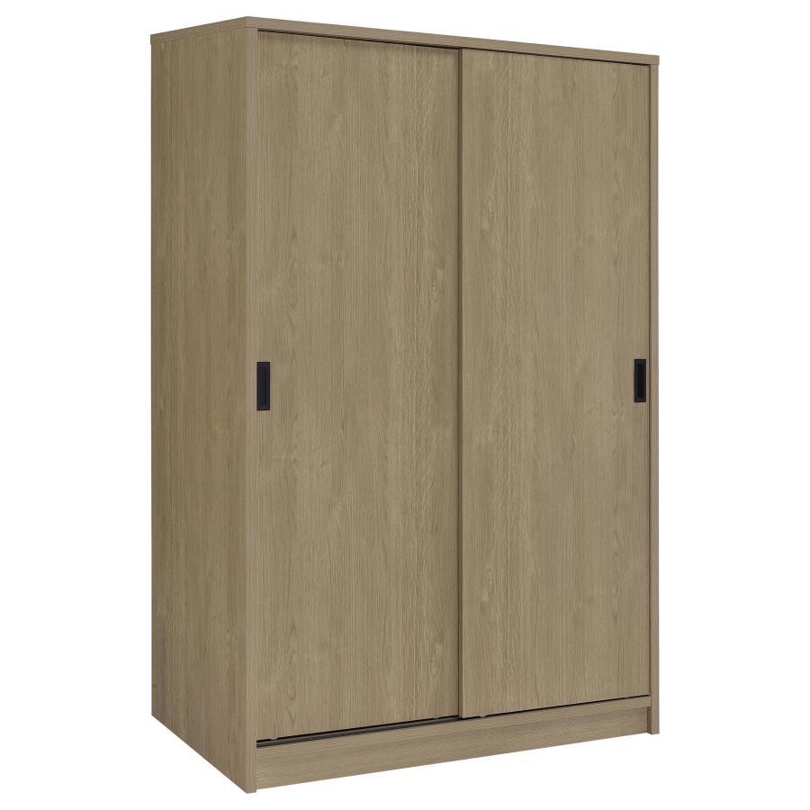 (image for) Noble 2-door Bedroom Wardrobe Storage Cabinet Armoire Latte