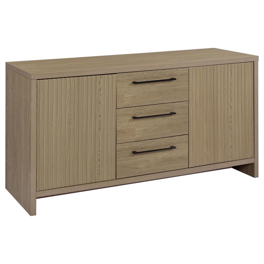 (image for) Amery 3-drawer Accent Storage Cabinet Console Latte